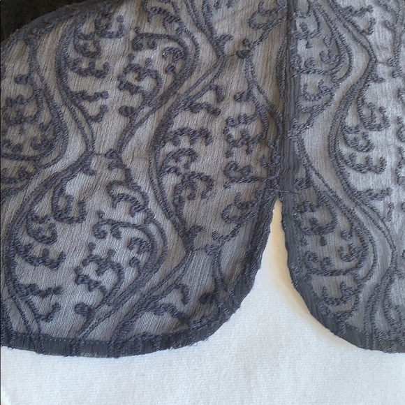 Sheer Embroidery Lace Top Blouse - Picture 3 of 4